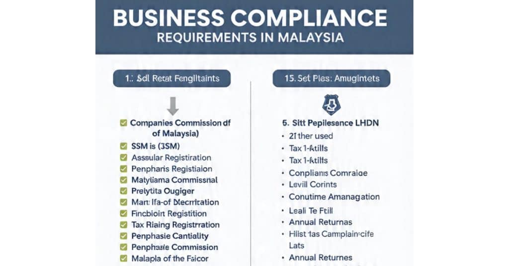 Checklist for business compliance requirements Malaysia including SSM and LHDN
