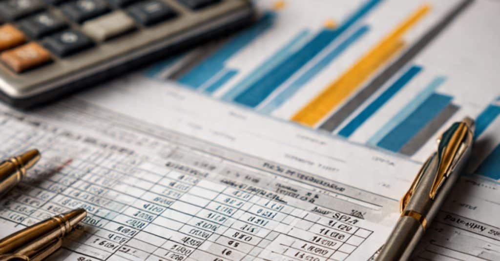 Financial reports showing P&L, Balance Sheet, and Cash Flow statements