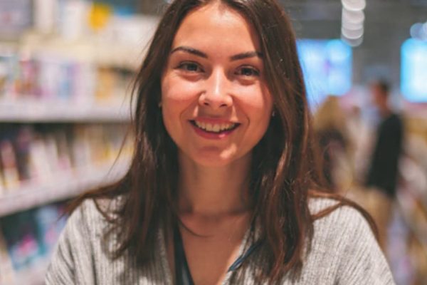 Happy customer experiencing a high-quality retail environment