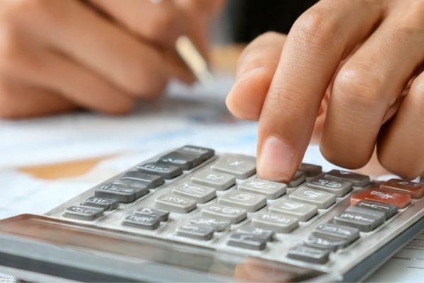 HR manager calculating salary structures and EPF contributions