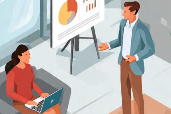 HR manager explaining basic HR rules for SMEs to a new hire